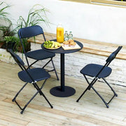 Paquete de 10 sillas plegables de plástico con capacidad de 159 kg para eventos, oficina, bodas, fiestas, picnics, cocina y comedor