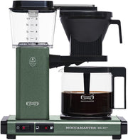 Moccamaster KBG Select, cafetera, cafetera retro, café de filtro, color blanco hueso, 1,25 L
