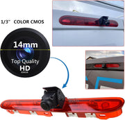 Cámara de visión trasera con tercera luz de freno para Peugeot Expert/Traveller, Citroën Jumpy/Space Tourer/Dispatch, Toyota ProAce (desde 2016) Cámara de visión trasera (Kit de soporte 7 n.º 1)