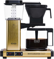 Moccamaster KBG Select, cafetera, cafetera retro, café de filtro, color blanco hueso, 1,25 L
