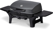 EndersGasgrill Urban II Pro, parrilla de mesa, función de asado, cocción y horneado, 2 quemadores de acero inoxidable, con termómetro para parrilla, parrilla para balcón y camping, carcasa de aluminio fundido, rejilla de hierro fundido, #2062
