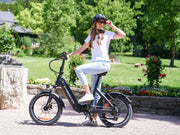 Bicicleta eléctrica plegable C20, fatbike de 20x3.0 con frenos hidráulicos, batería de 48V 15.6Ah hasta 120km, motor de 250W 25km/h, bicicleta eléctrica con pantalla LCD a color y Shimano de 7 velocidades para hombre y mujer
