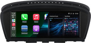 Autorradio para BMW Serie 3/5 E60 E61 E63 E64 E90 E91 E92 CCC (2004-2008), estéreo con CarPlay inalámbrico, Android Auto, retención del sistema iDrive, actualización de pantalla estéreo para coche basada en Linux