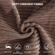Sofá cama convertible 5 en 1: diván de suelo de pana de 78.8" con brazos, respaldo y cojines ajustables