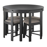 Juego de comedor redondo compacto de 5 piezas Harrisburg Tobey