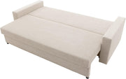 Sofá Aikido I 223x90 - con función de cama - colores a elegir - sofá moderno - con arcón - tela de pana moderna - tejido POSO (POSO 014)