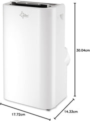 SUNTEC Aire acondicionado portátil Impuls 2.6 Eco R290 – Aire acondicionado móvil y silencioso con tubo de escape – Enfriador y deshumidificador para habitaciones de hasta 34 m² – Refrigeración móvil para hogar y oficina – 9.000 BTU | 2600 vatios