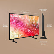 Samsung Televisor TU43DU7105 43" (43 pulgadas), Crystal UHD 4K, Smart TV, 2024