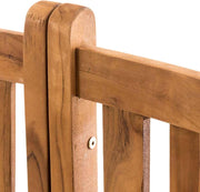 Banco circular para árbol CLP Baumbank Novum I Banco redondo con 8 plazas I Banco de madera natural con respaldo de madera de teca maciza, color: teca, tamaño: 200 cm