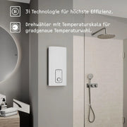 Calentador de paso Stiebel Eltron DHB 18 21 24 ST Trend, selección de temperatura precisa, tecnología 3i, certificado VDE, clase energética A