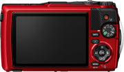 OM SYSTEM Tough TG-7 Rojo, 12 MP, resistente al agua, a prueba de golpes, modos de disparo macro y subacuático, vídeo 4K, zoom gran angular 4X (sucesor de la Olympus TG-6)