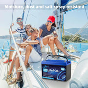 Batería LiFePO4 de 12V 100Ah, batería de litio con BMS de 100A y 15000 ciclos profundos, potencia máxima de 1280W, para autocaravanas, sistemas solares, embarcaciones, hogar y camping (2 unidades de 12.8V 100Ah)