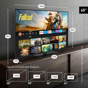 Panasonic Premium TV-65W85BEZ, Serie W85B, 65 pulgadas, Smart TV QLED 4K Ultra HD, 2025, 120Hz, Fire TV, Dolby Vision y Atmos, Modo Game Extreme, control por voz Alexa, soporte Apple, Bluetooth, negro