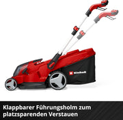 Cortacésped inalámbrico Einhell RASARRO 36/42 Kit Power X-Change (36V, 42 cm de ancho de corte, hasta 725 m², motor sin escobillas, caja colectora de 50L, función de mulching, incl. 2x 5,2Ah + 1x cargador doble)