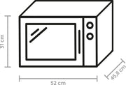 Bauknecht MW 49 SL Horno microondas independiente/ Microondas 800 vatios/ Grill de cuarzo 900 vatios/ Aire caliente 1700 vatios/ Función de cocción al vapor incl. recipiente de vapor