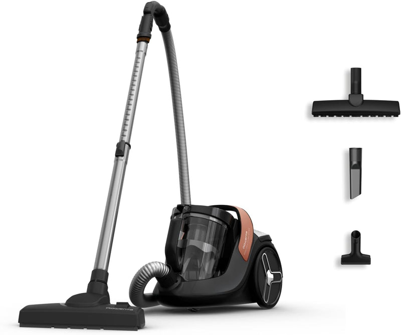 Aspiradora sin bolsa Rowenta Green Force Cyclonic Effitech, 2,5 L, 68 dB(A), bajo consumo, alta filtración, diseño ecológico, fabricada en Francia RO7C30EA