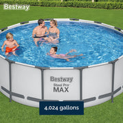 Piscina elevada redonda Bestway Steel Pro MAX con bomba y cobertor