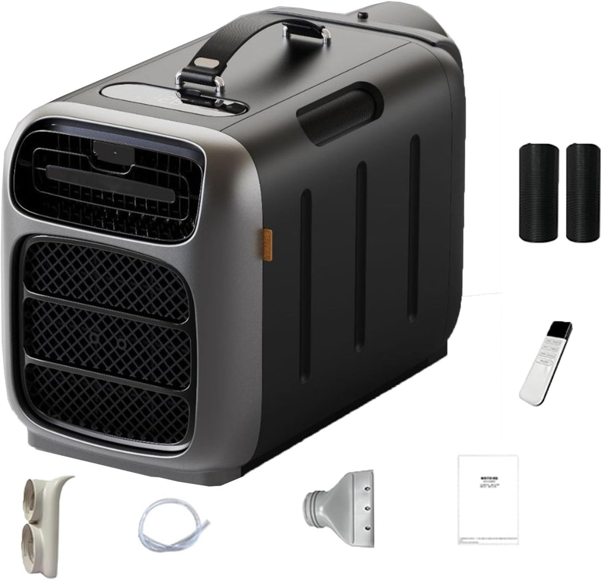 Aire acondicionado portátil con calefacción, enfriamiento rápido, 3 velocidades de ventilador, bajo consumo de energía para camping, autocaravanas y uso en tiendas de campaña