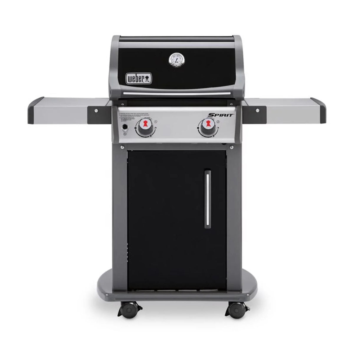 Barbacoa de gas propano Weber Spirit E-210 de 2 quemadores, color negro