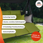 Columpio de jardín tipo Hollywood Angerer Lounge Smart color gris ceniza