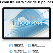 Tableta Android DOOGEE U11 con IA Gemini, 11 pulgadas 90 Hz, 16 GB RAM + 128 GB ROM (2 TB TF), tableta Android Octa-Core, 8580 mAh, cuerpo metálico ultrafino de 7,9 mm, cámara de 13 MP, Widevine L1/Face ID/WiFi 5G