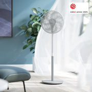 Ventilador PHILIPS Serie 2000. Potente y súper silencioso con tecnología SilentWings. 19 dB. Ventilador 2 en 1 de mesa y pie. Inclinación y oscilación ajustables. Temporizador de 12 horas. Blanco (CX2550/00)
