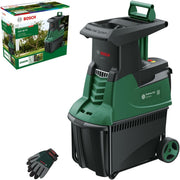 Trituradora de turbina Bosch AXT 25 TC (2500 W; adecuada para madera y residuos de jardín duros; incluye guantes de jardinería; caja colectora integrada de 53 l; en caja de cartón) – Edición