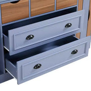 Despensa de cocina independiente Whisen de 71'' de altura, armario de almacenamiento grande para comedor, alacena con 4 puertas plegables, estantes y botelleros