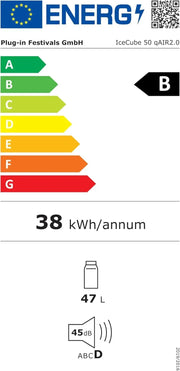 Nevera de compresor con función de congelación 50L 12V 230V hasta -20°C con control por App para coche, camping y viajes