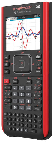 Calculadora gráfica Texas Instruments Nspire CX II T CAS, 800 funciones, pantalla a color, visualización 3D, CAS, 90 MB de memoria, batería recargable, STEM