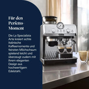 Máquina de café espresso De'Longhi La Specialista Arte EC9155.MB, 8 niveles de molienda, 15 bares, 3 temperaturas, boquilla para espuma de leche, kit de barista