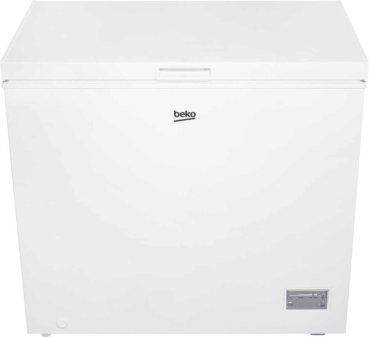 Congelador horizontal Beko CF200CWN, arcón congelador, 198 l de capacidad útil, 1 cesta para congelados, función de congelación rápida, ruedas de transporte, sistema de indicador LED, 40 dB(A), blanco