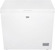 Congelador horizontal Beko CF200CWN, arcón congelador, 198 l de capacidad útil, 1 cesta para congelados, función de congelación rápida, ruedas de transporte, sistema de indicador LED, 40 dB(A), blanco