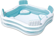 Piscina inflable con 4 asientos 223 x 223 x 66 cm Summer Waves