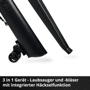 Aspirador/soplador de hojas a batería Einhell GE-CL 36/230 Li E-Solo Power X-Change (iones de litio, 18 voltios, función de aspiración/soplado, interruptor turbo, incluye tubo de aspiración + tubo de soplado, sin batería ni cargador)