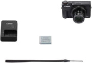 Canon PowerShot G7 X Mark III Negra – Cámara digital compacta 4K con conectividad Wi-Fi (3637C001)