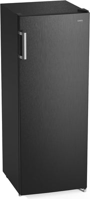 Congelador CHiQ FSD166NE4E 166 L, tecnología No Frost, puerta reversible, acero inoxidable negro, 144 cm de altura