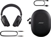 QuietComfort Ultra Headphones, auriculares inalámbricos con cancelación de ruido y audio espacial, auriculares Bluetooth cómodos con micrófono integrado, hasta 24 horas de autonomía, negro