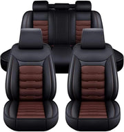 Ufgwhirl Fundas de asiento de coche para Dacia Duster 2000-2025, protector de asiento de coche, juego de fundas delanteras y traseras, cómodas, antideslizantes y transpirables, café oscuro