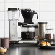 Moccamaster KBG Select, cafetera, cafetera retro, café de filtro, color blanco hueso, 1,25 L
