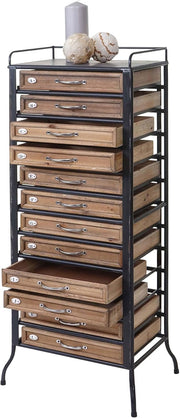 Mendler Armario de boticario HWC-A43 estilo shabby 129x55x38cm