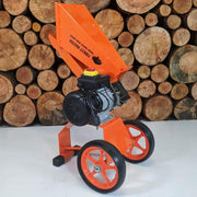 Trituradora de jardín eléctrica Forest Master FM4DDE 2800 W 4 HP para ramas, hojas y madera