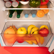 Mini refrigerador Cecotec 2 puertas retro 86L Bolero CoolMarket 2D Origin 86 Blue E, 89,3 cm alto y 48,7 cm ancho, congelador, clase energética E, Total No Frost, luz interior y tirador cromado, azul
