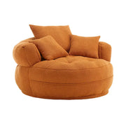 Sillón redondo tipo perezoso – Blanco/Azul/Gris/Amarillo/Naranja/Rojo rosa/Azul marino/Verde, asiento individual y doble