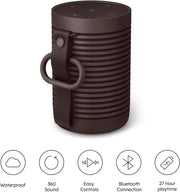 Bang & Olufsen Beosound Explore – Altavoz Bluetooth inalámbrico portátil para exteriores, hogar y viajes, 27 horas de autonomía, resistente al agua, sonido 360° + cable de carga USB-C – Negro antracita