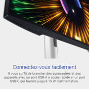 Dell U2424H UltraSharp 24" Full HD (1920x1080) Monitor PC, 120Hz, IPS, 5ms, 100% sRGB, 2X USB-C, 2X DisplayPort, HDMI, 3X USB, Garantía de 3 años, Plata