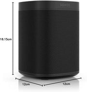 Altavoz inteligente Sonos One, negro – Altavoz Wi-Fi inteligente con control por voz Alexa, Google Assistant y AirPlay – Altavoz multiroom para streaming de música ilimitado