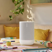 Altavoz inteligente Sonos Move (altavoz WLAN y Bluetooth resistente al agua con control por voz Alexa, Google Assistant y AirPlay 2; altavoz inalámbrico para exteriores con batería para transmisión de música) negro