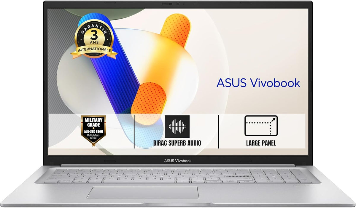 ASUS Vivobook 17 S1704VA-AU523W 17.3" FHD 60Hz Ordenador Portátil (Procesador Intel Core i5-1334U 1.3 GHz, 16GB DDR4, 512GB SSD, Intel Iris Xᵉ Graphics, Windows 11 Home) – Teclado AZERTY