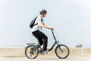 Bicicleta plegable Chillaxx Bike URBAN de 20 pulgadas, 6 velocidades Shimano, luces, sistema de plegado rápido, bicicleta plegable ligera, portaequipajes